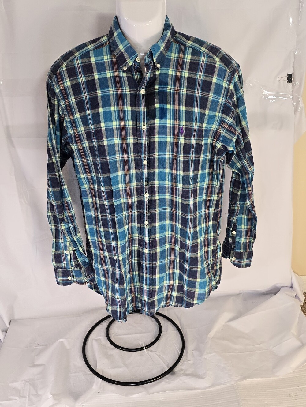 Polo Ralph Lauren Blake Men's Plaid Button Down Shirt (M)